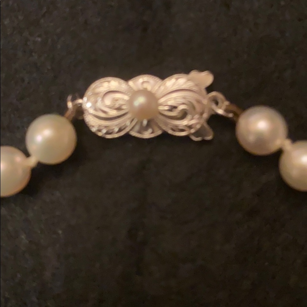 AUTH 1980s MIKIMOTO AKOYA CULTURED PEARL NECKLACE LANE CRAWFORD NECKLACE - Picture 9 of 17